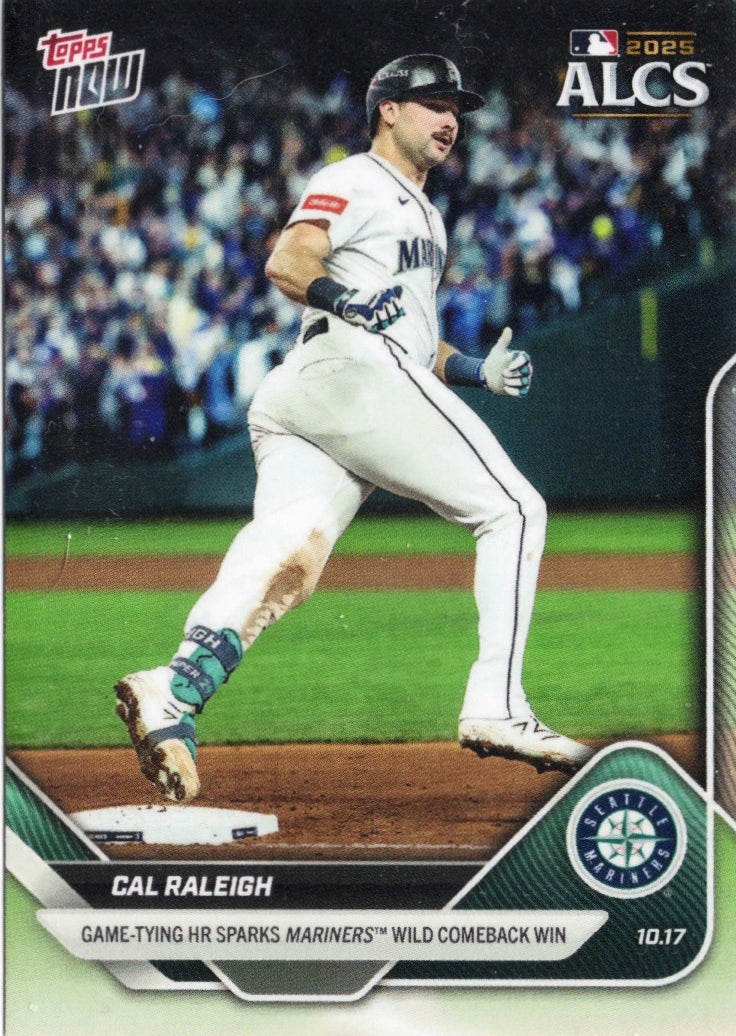 2025 Topps Now Cal Raleigh #881SP Seattle Mariners Baseball Card