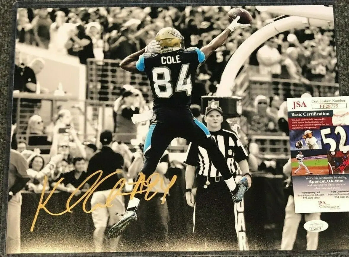 Jacksonville Jaguars Keelan Cole Autographed Signed 11X14 Photo Jsa Coa