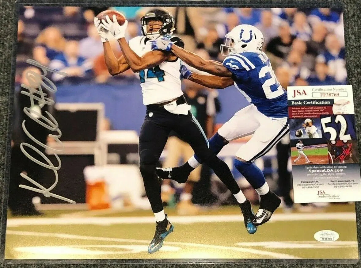 Jacksonville Jaguars Keelan Cole Autographed Signed 11X14 Photo Jsa Coa