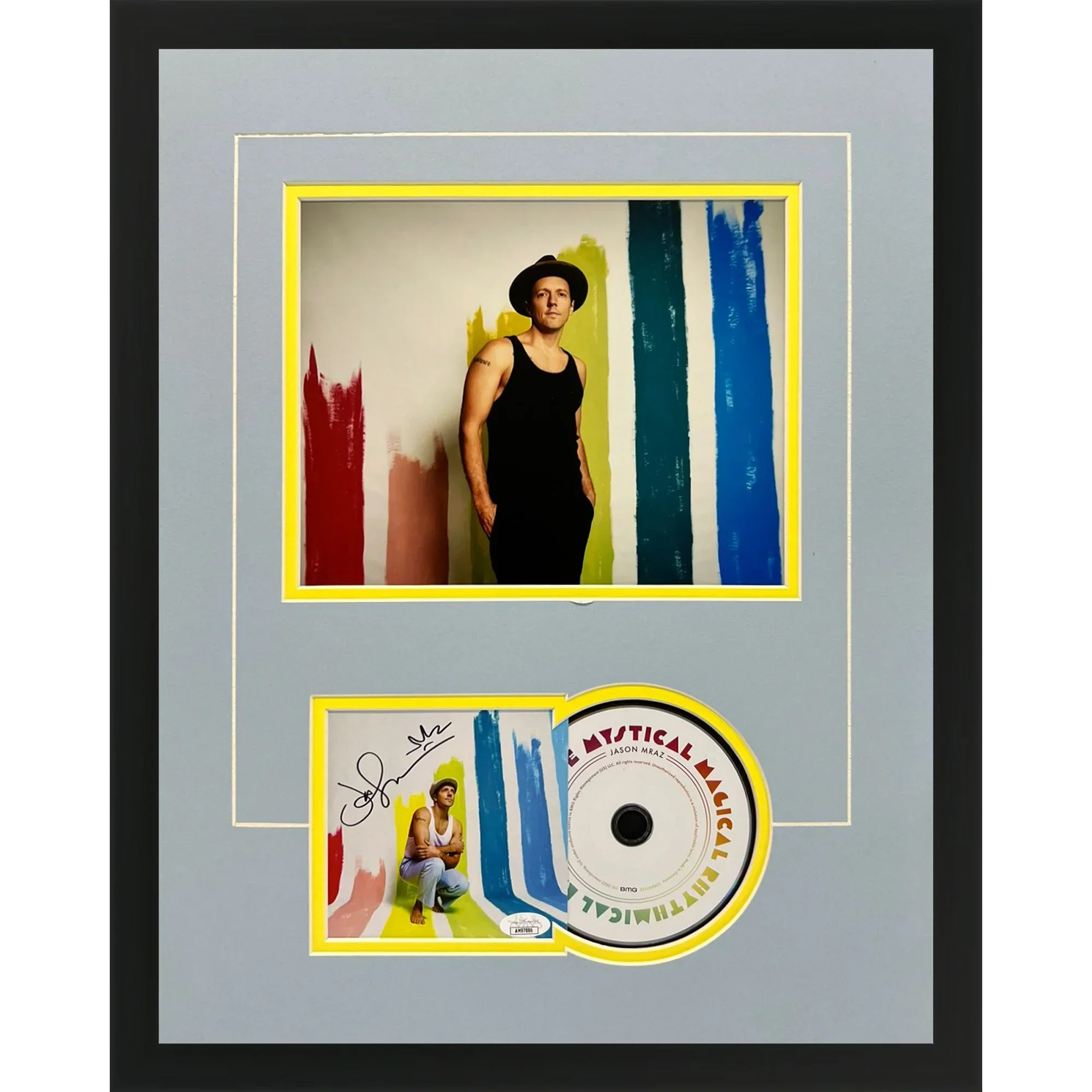 Jason Mraz Autographed Mystical Magical Rhythmical Radical Ride Deluxe Framed CD and Cover - JSA