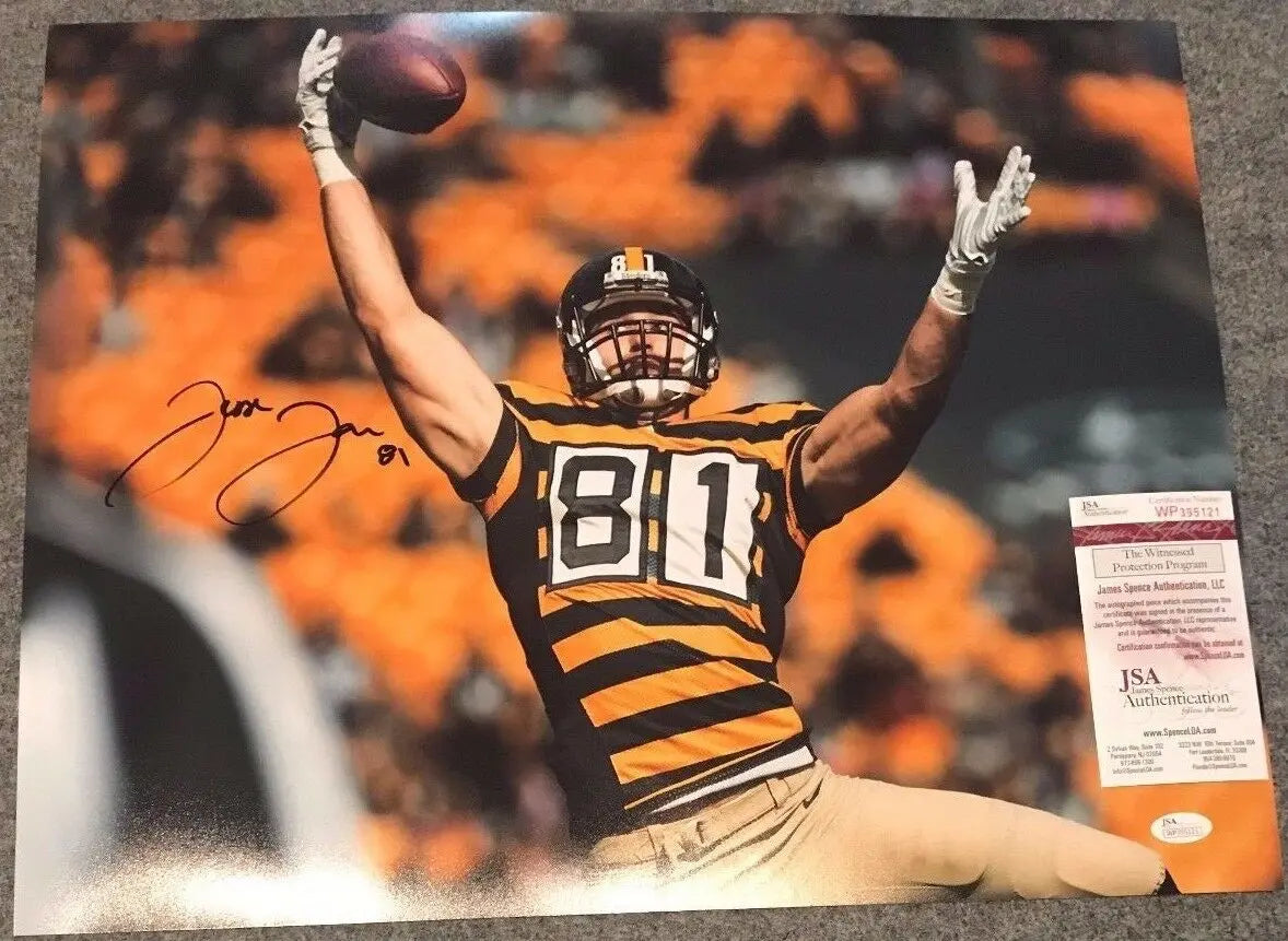 Jesse James Autographed Signed Pittsburgh Steelers 16X20 Photo Jsa Coa