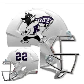 Kansas State Wildcats Full Size Authentic Speed Football Helmet Willie Wildcat - NCAA