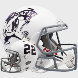Kansas State Wildcats Full Size Speed Replica Football Helmet Willie Wildcat- NCAA