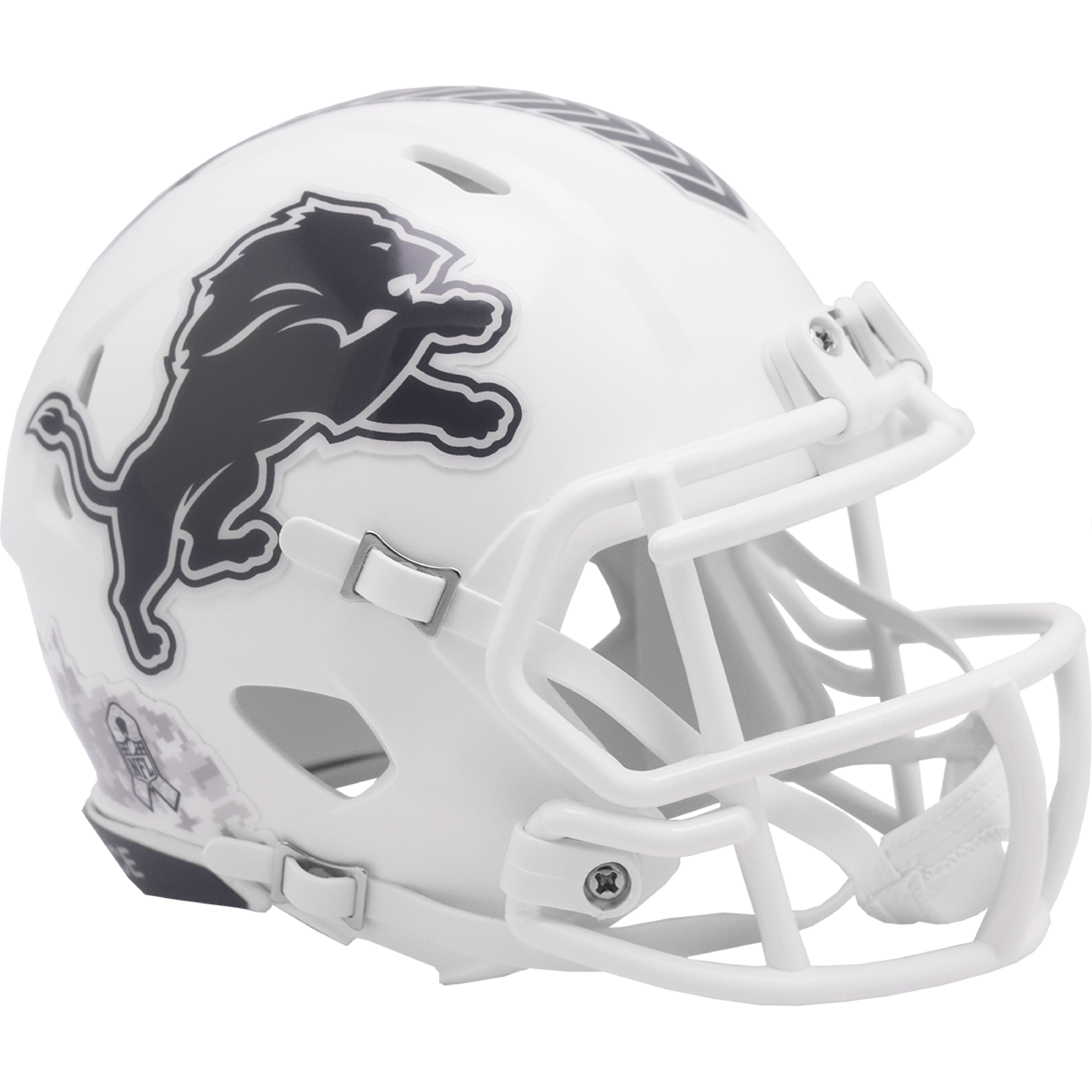 Detroit Lions 2024 Salute to Service Riddell Speed Mini Football Helmet