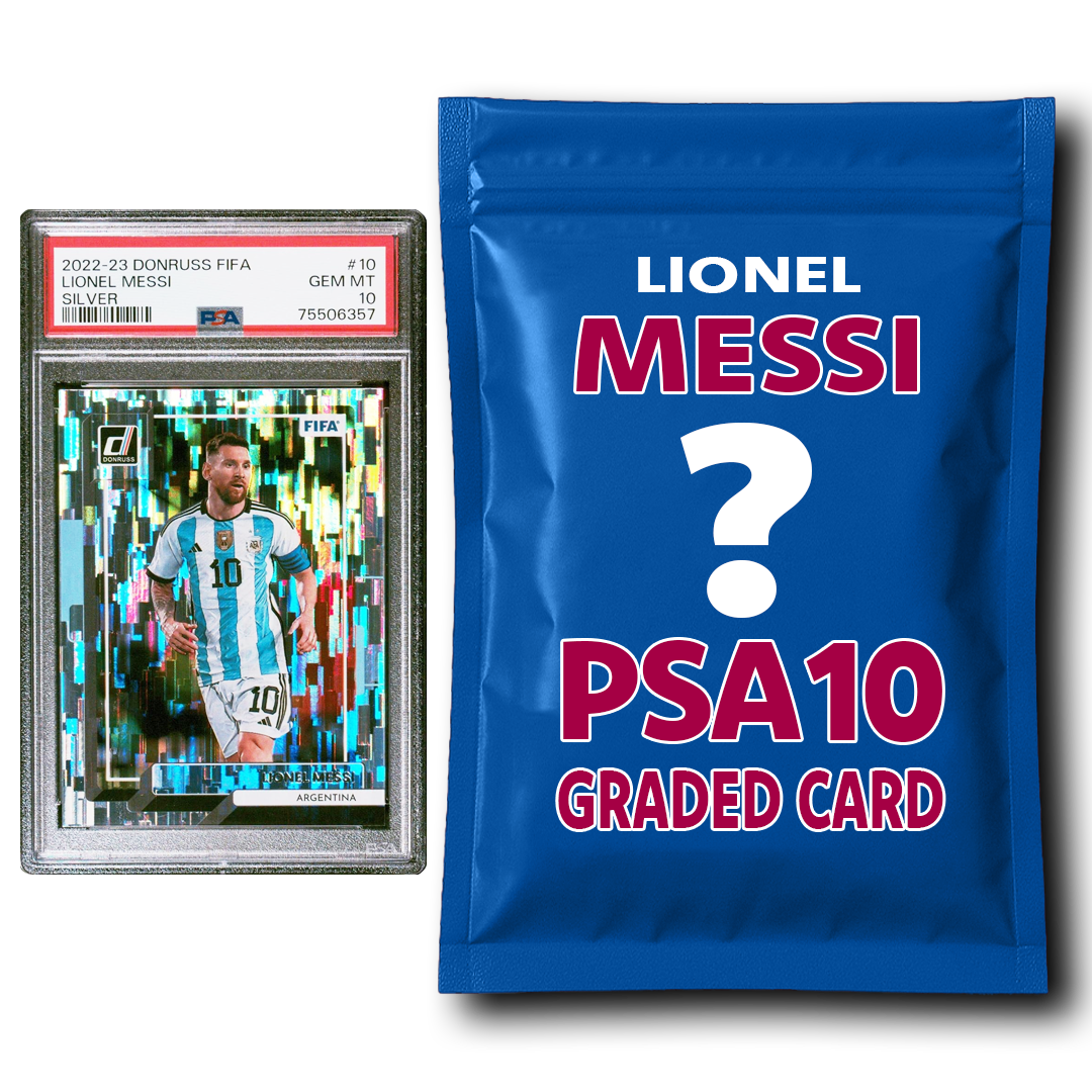 Lionel Messi PSA 10 Graded Card Mystery Pack