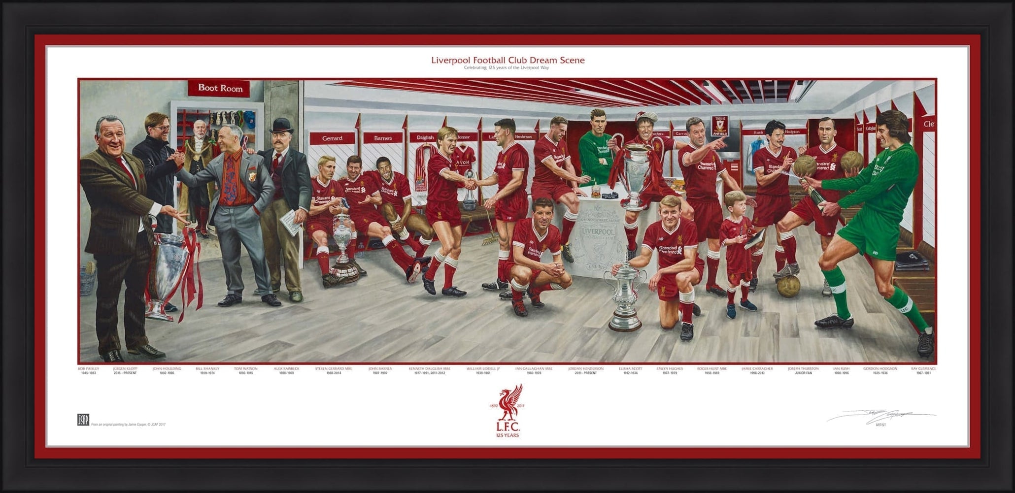 Liverpool FC Exclusive Dream Scene Lithograph Artwork Print by Artist Jamie Cooper