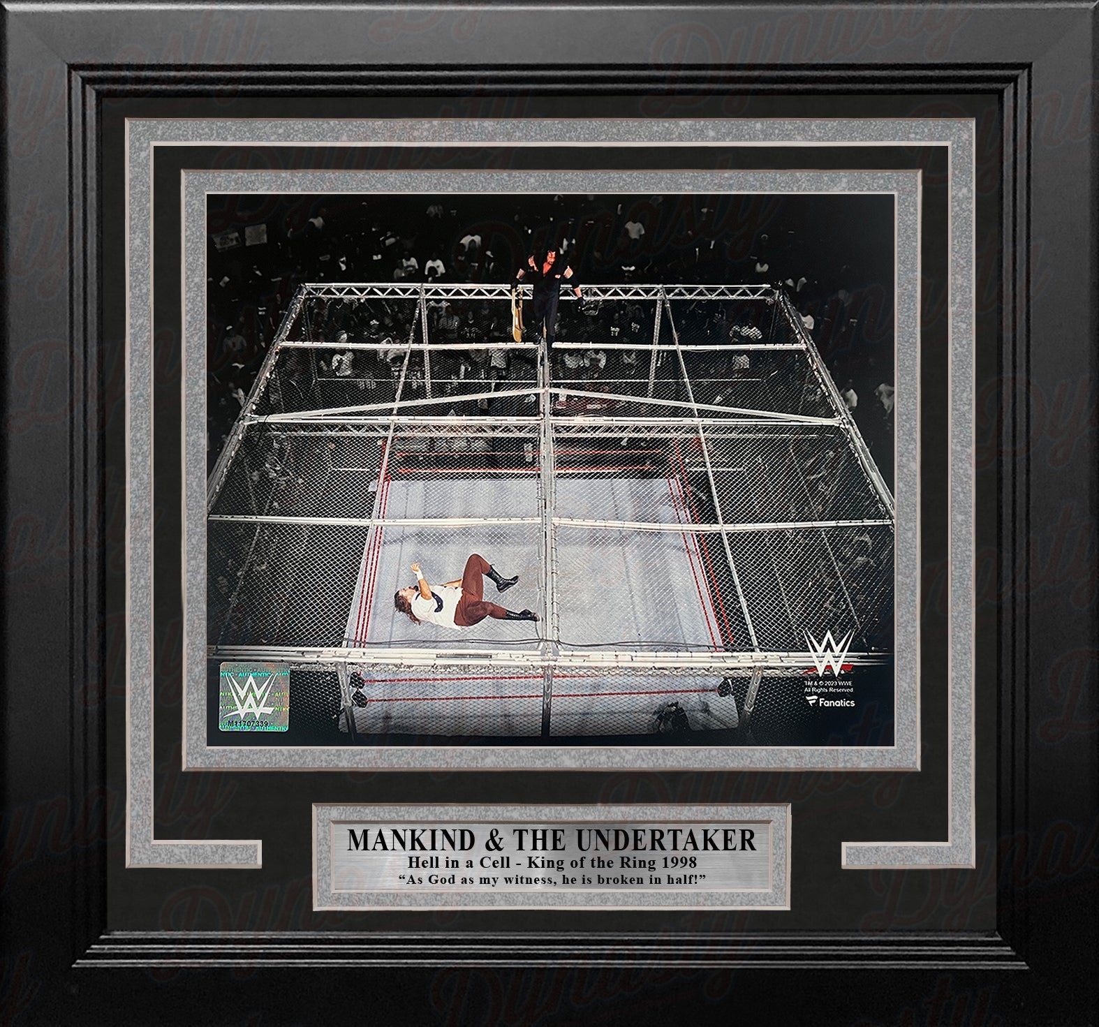 Mankind v. The Undertaker Hell in a Cell 8" x 10" Framed WWE Wrestling Photo