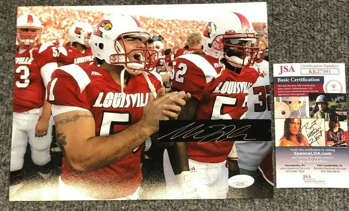 Matt Webb Autographed Signed Louisville Cardinals 8X10 Photo Jsa Coa