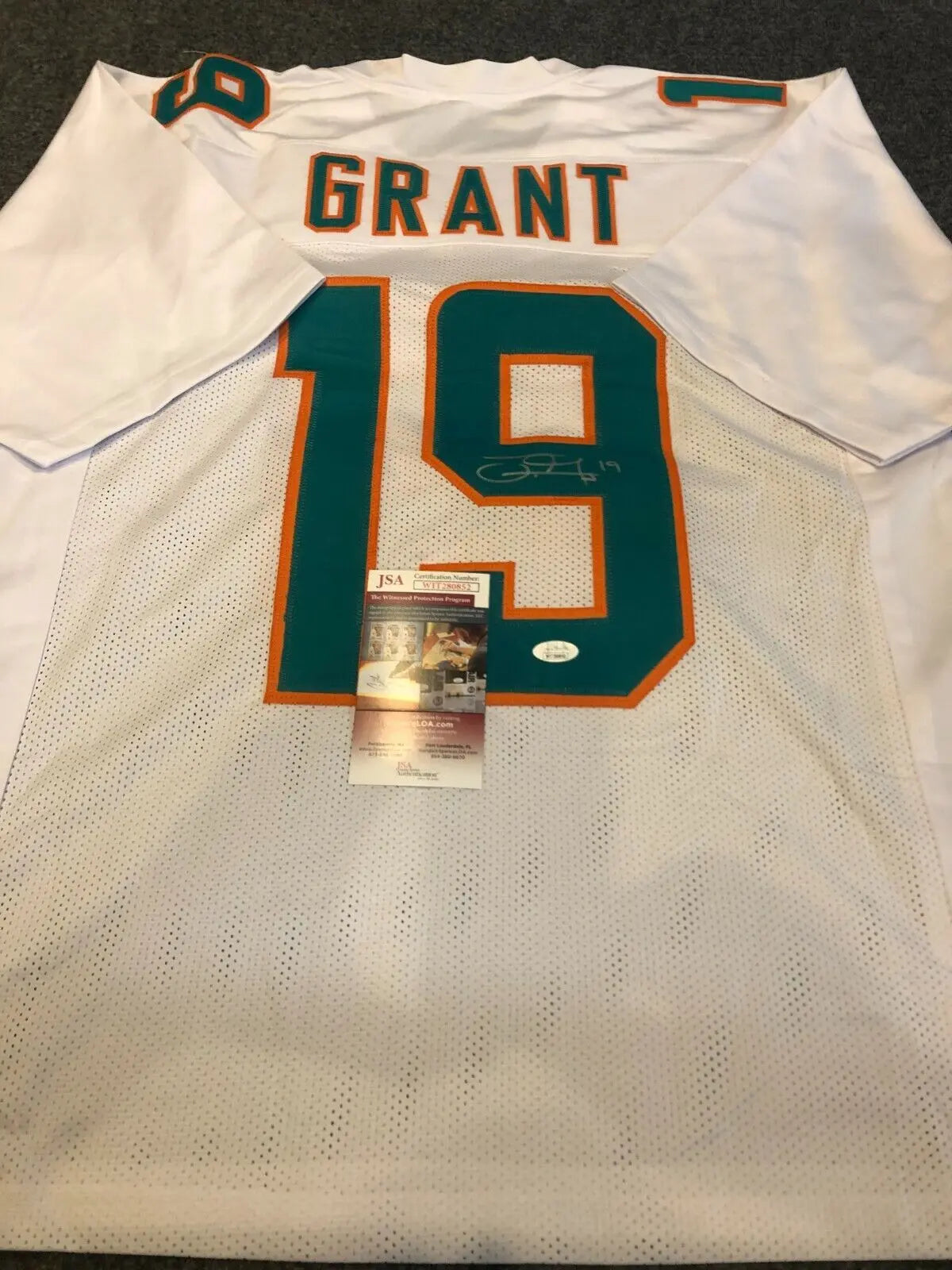 Miami Dolphins Jakeem Grant Autographed Signed Jersey Jsa Coa