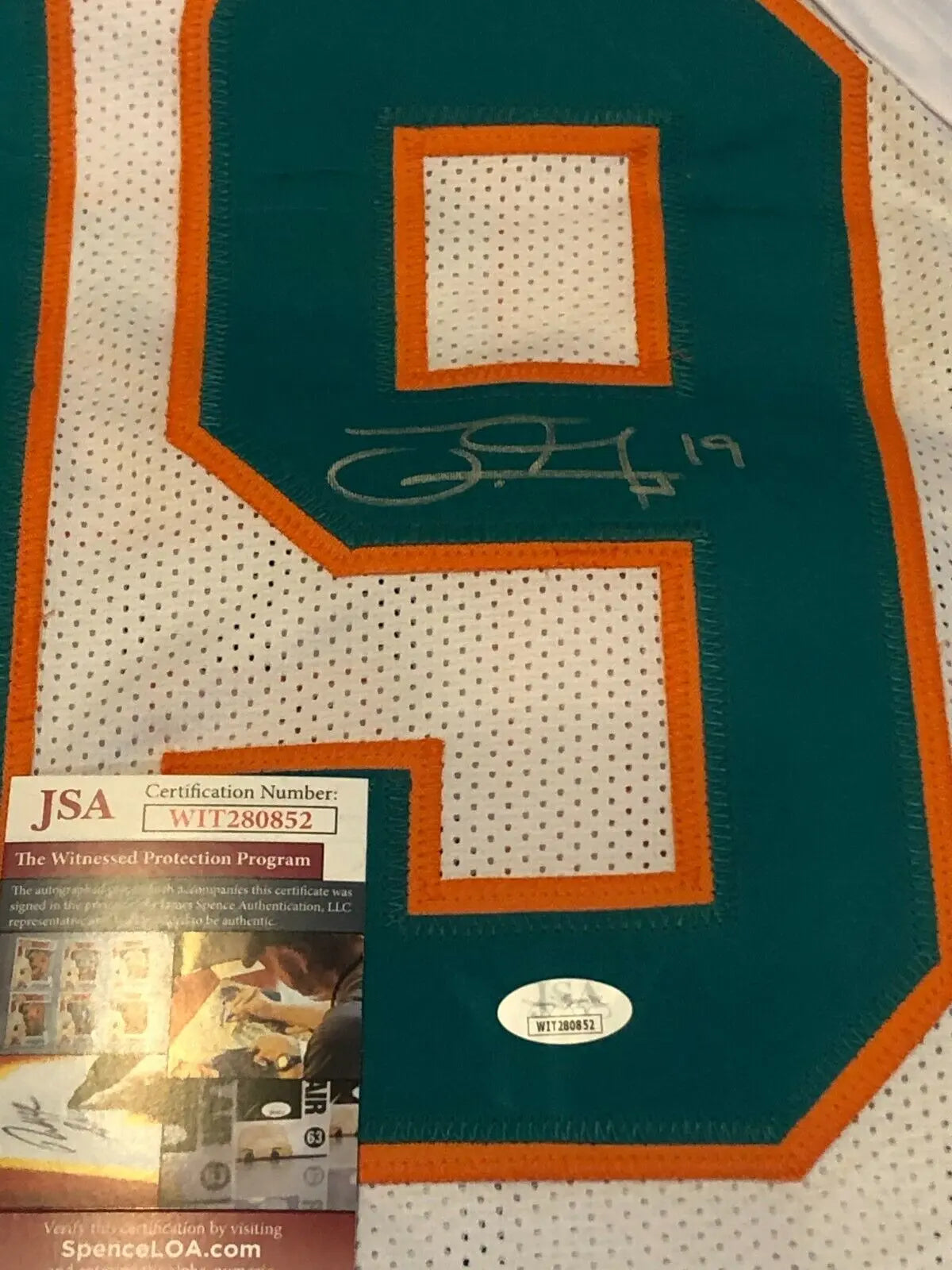 Miami Dolphins Jakeem Grant Autographed Signed Jersey Jsa Coa