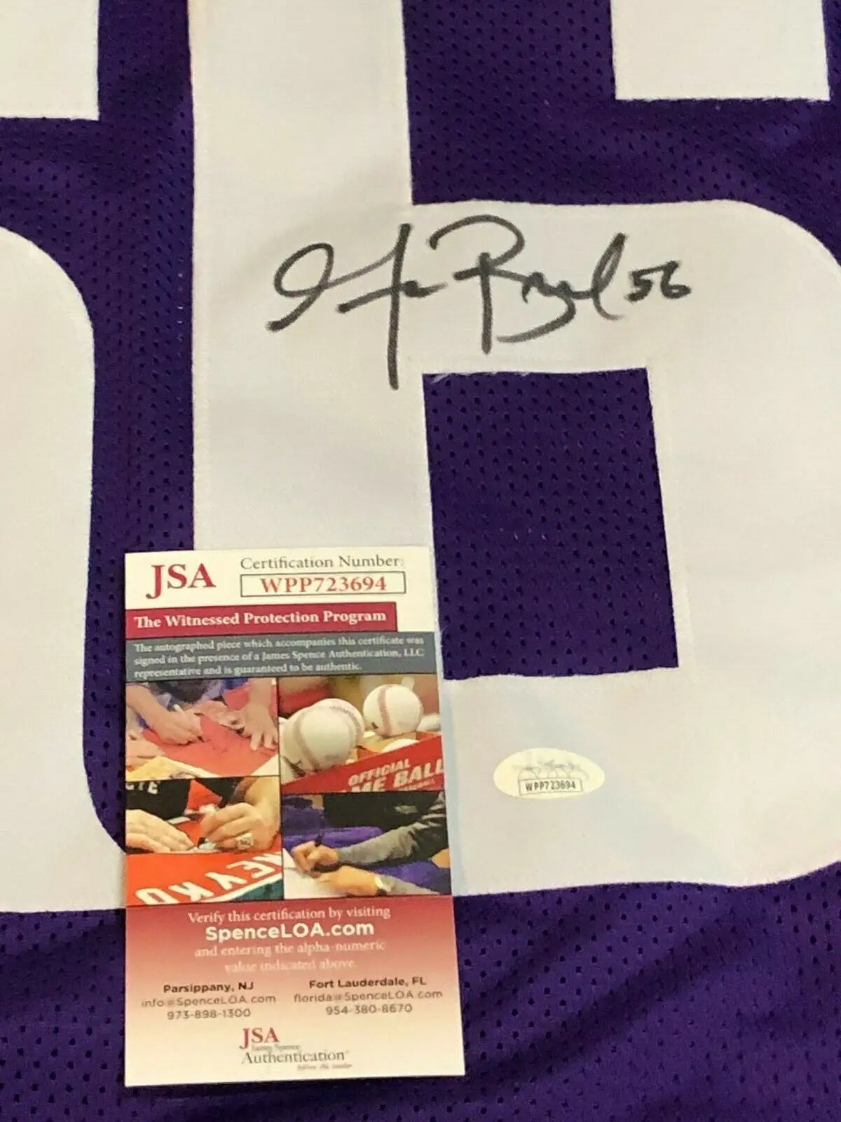 Minnesota Vikings Garrett Bradbury Autographed Signed Jersey Jsa Coa