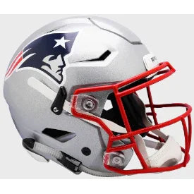 New England Patriots Full Size Authentic Revolution Speedflex Football Helmet - NFL