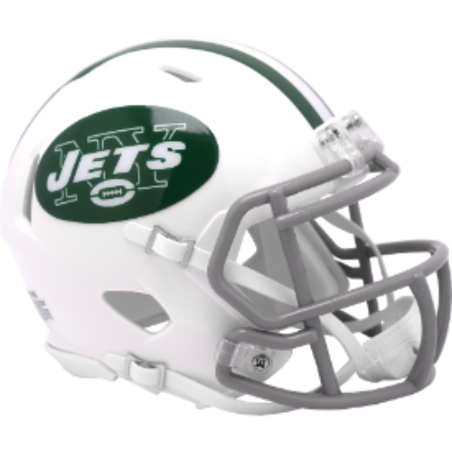New York Jets NFL Mini Speed Football Helmet 2024 On-Field Alternate