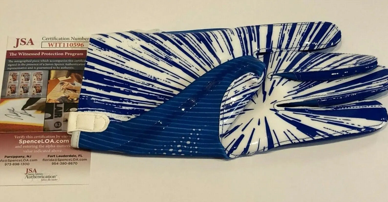 New York Giants Darius Slayton Autographed Signed Adidas Glove Jsa Coa