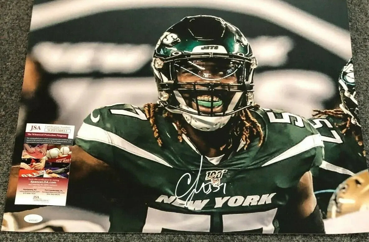 New York Jets Cj Mosley Autographed Signed 16X20 Photo Jsa Coa
