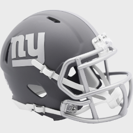 New York Giants NFL Mini Speed Football Helmet SLATE NFL