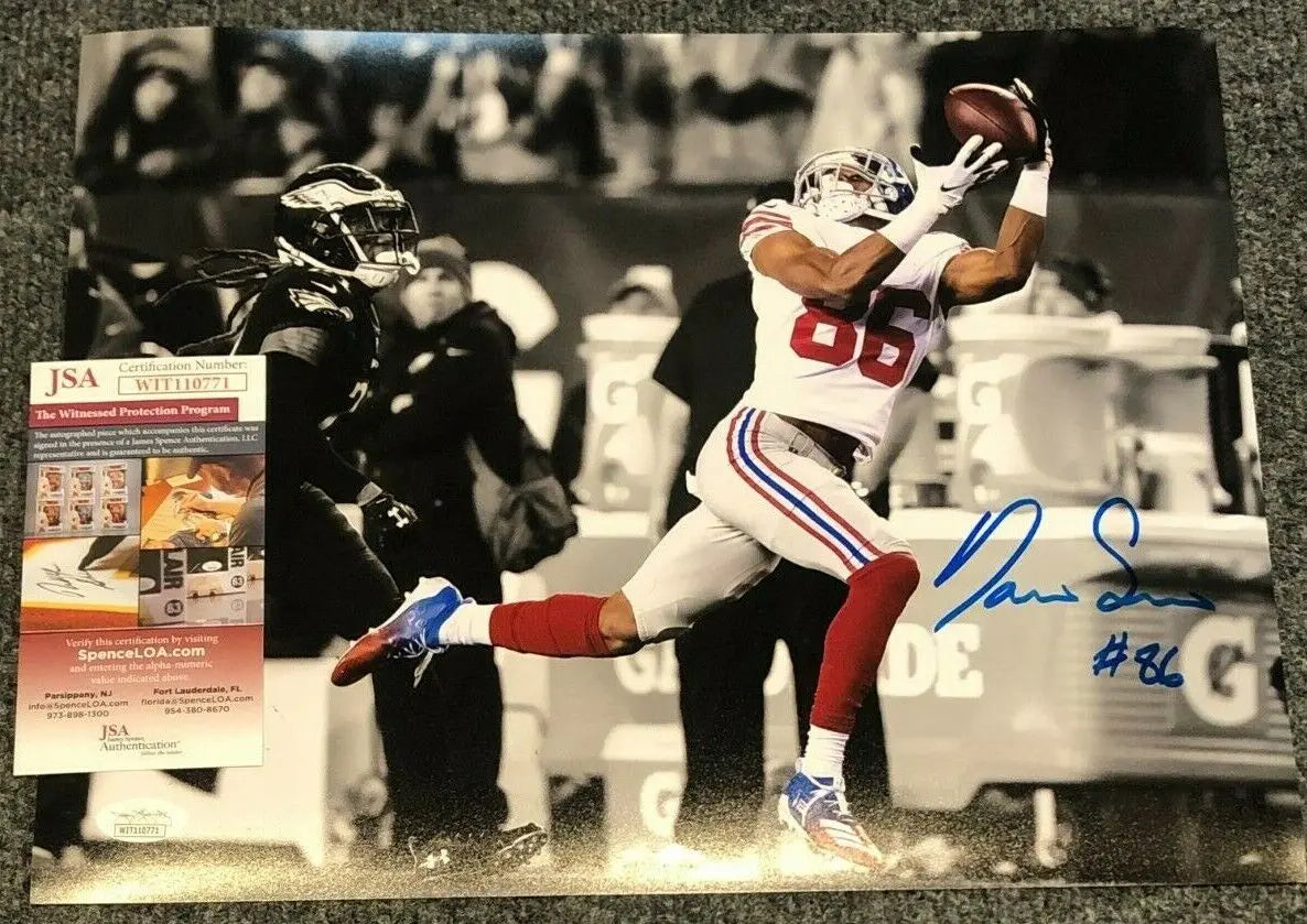 Ny Giants Darius Slayton Autographed Signed 11X14 Photo Jsa Coa