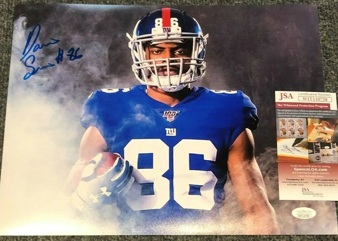 Ny Giants Darius Slayton Autographed Signed 11X14 Photo Jsa Coa