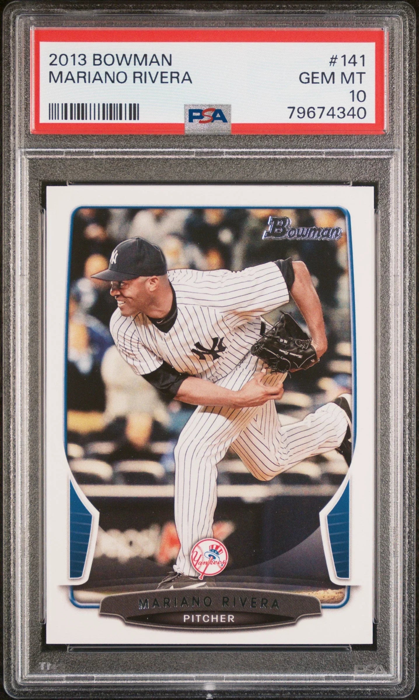 2013 BOWMAN MARIANO RIVERA #141 - PSA 10