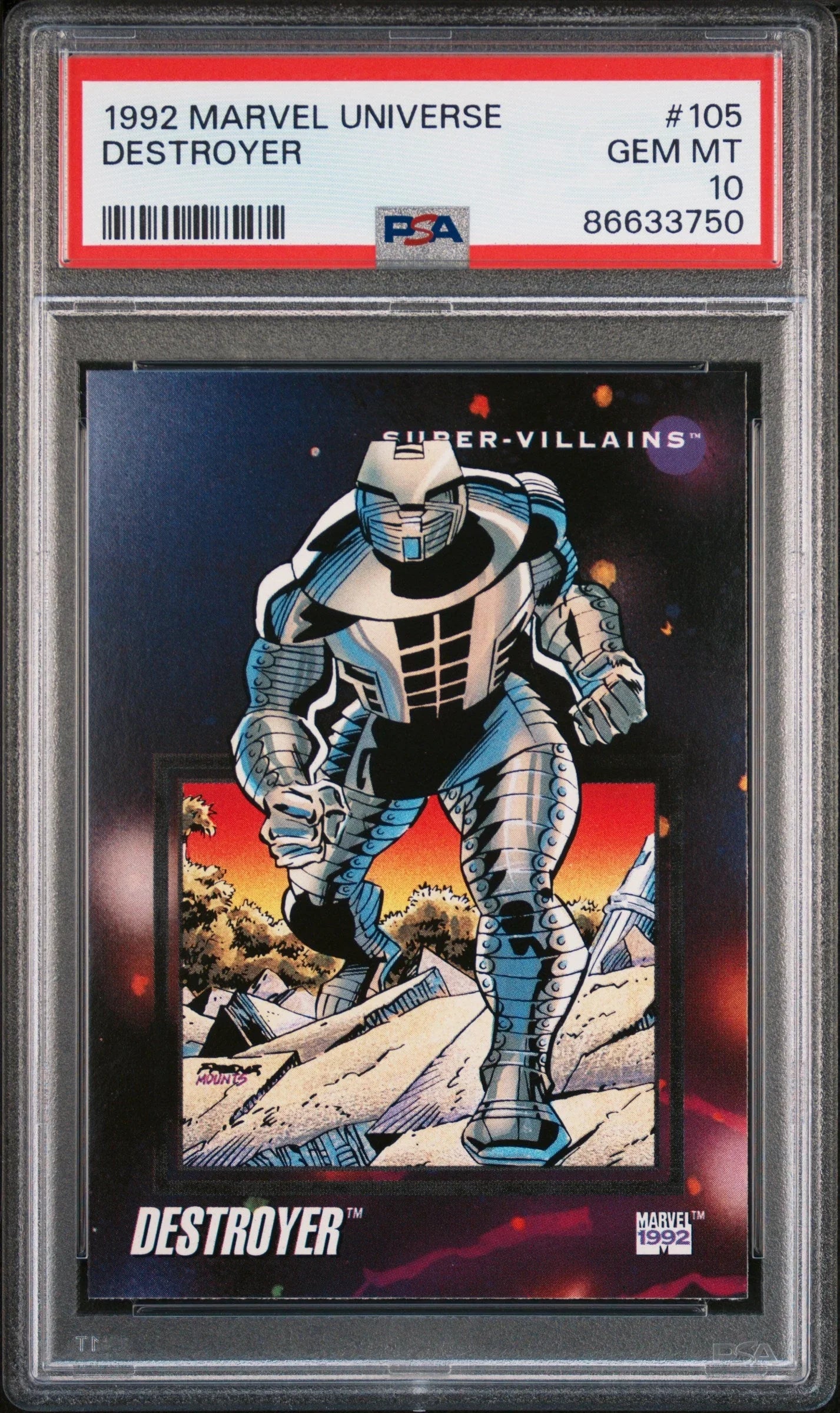 1992 MARVEL UNIVERSE DESTROYER #105 - PSA 10