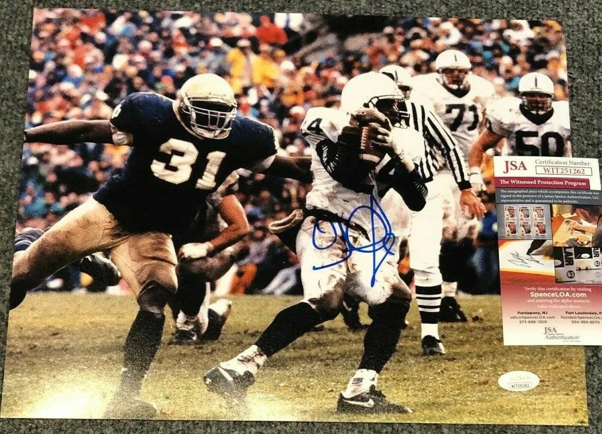Oj Mcduffie Autographed Signed Inscribed Penn State 11X14 Photo Jsa Coa