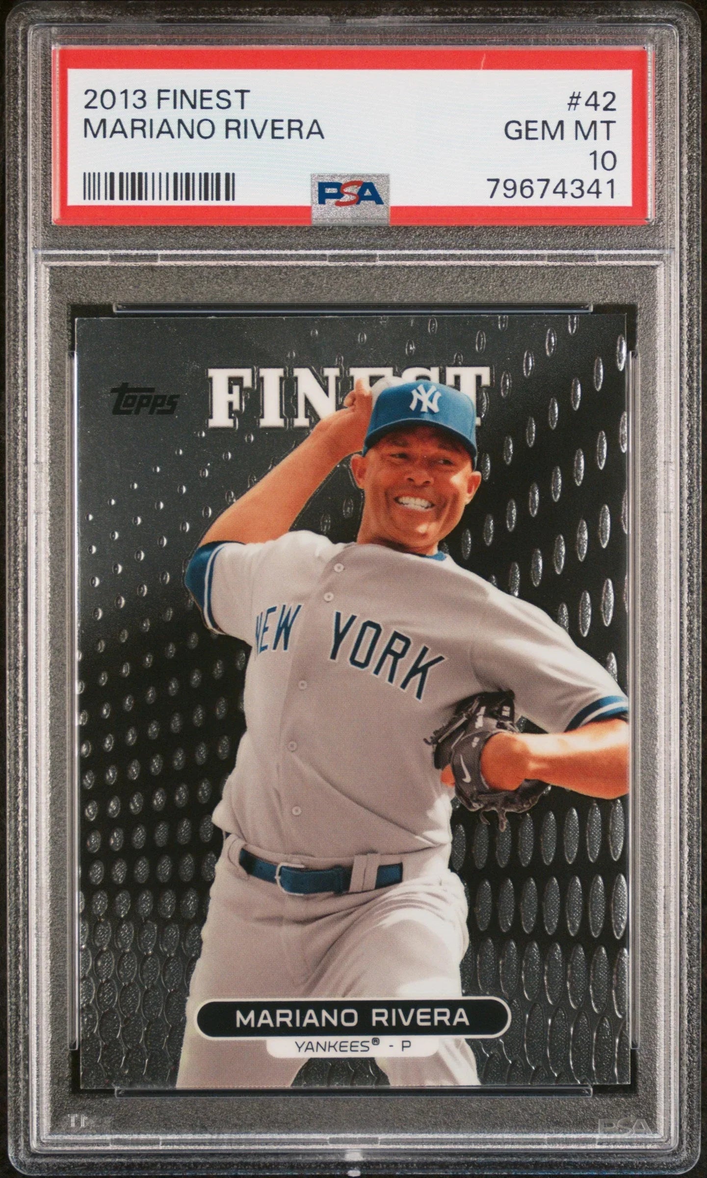 2013 FINEST MARIANO RIVERA #42 - PSA 10