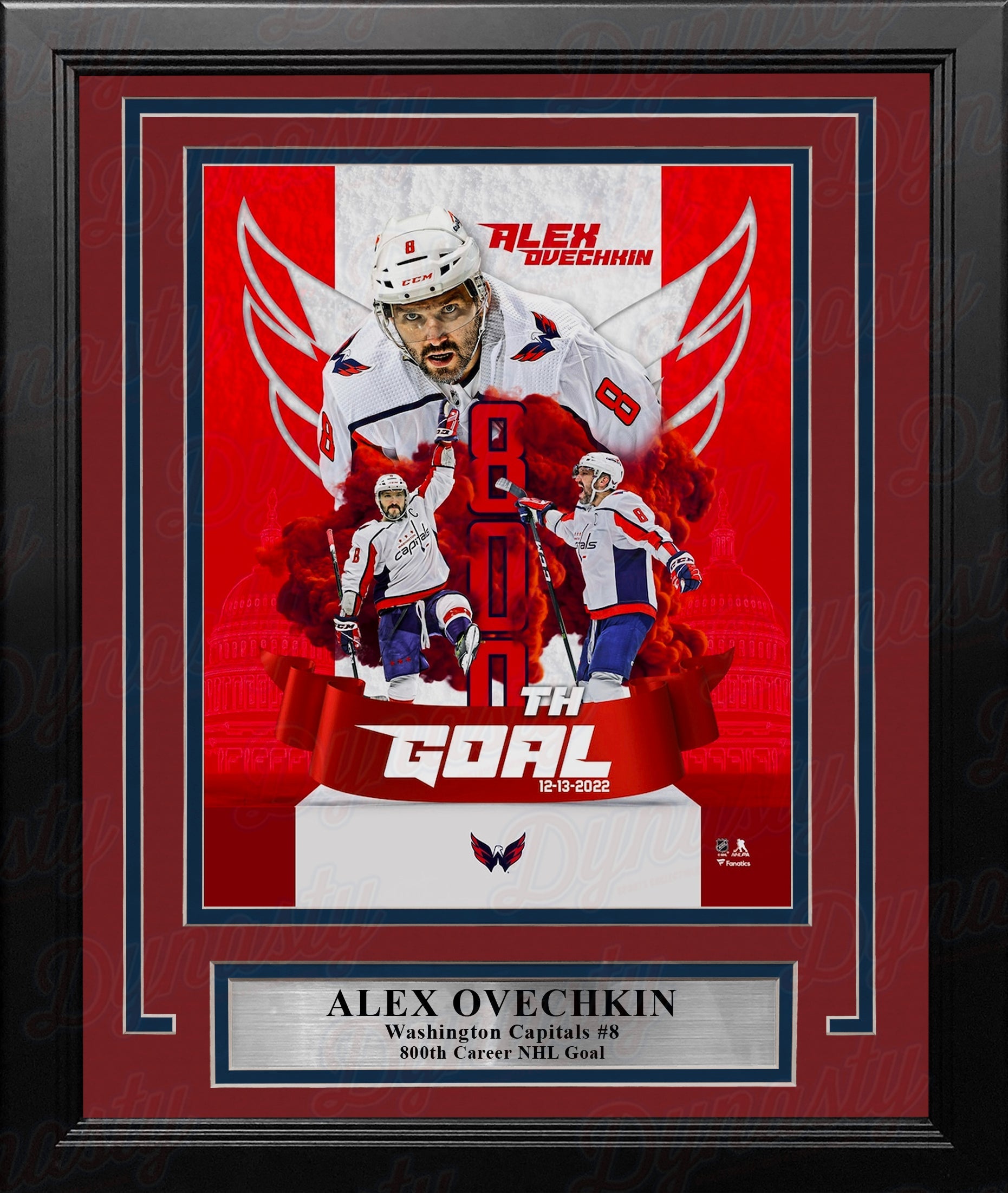 Alex Ovechkin Washington Capitals 800th Career Goal 8" x 10" Framed Hockey Collage Photo