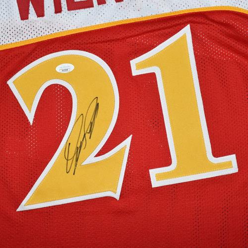 Dominique Wilkins Autographed Atlanta Hawks (Red #21) Custom Jersey - JSA