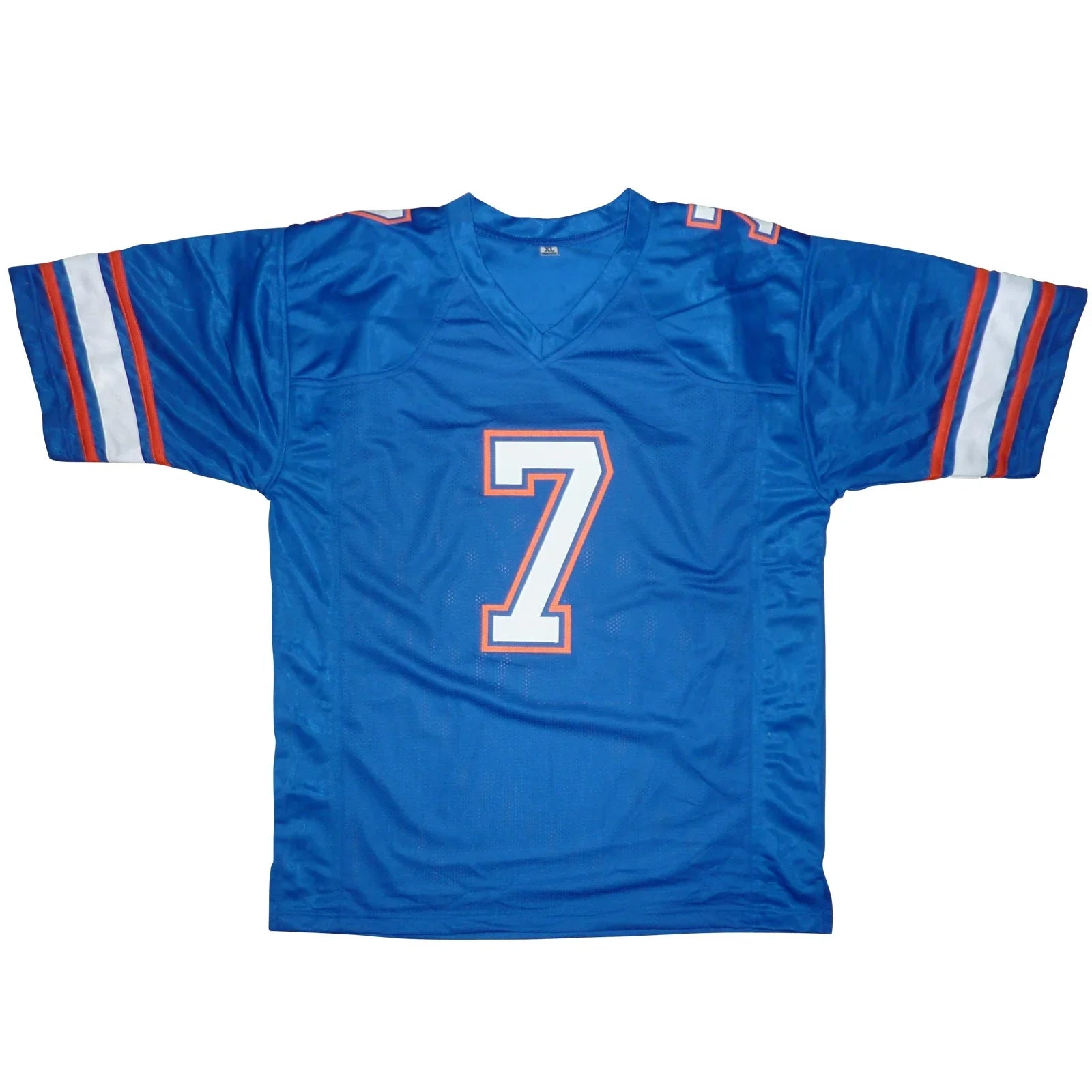 Danny Wuerffel Autographed Florida Gators (Blue #7) Custom Jersey w/ "96 Heisman Champs"