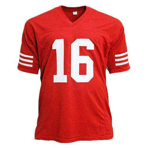 Joe Montana Autographed San Francisco 49ers (Red #16) Custom Jersey - JSA