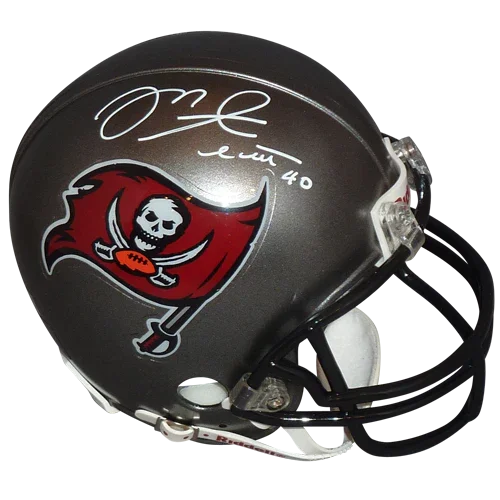 Mike Alstott Autographed Tampa Bay Buccaneers Mini Helmet - JSA