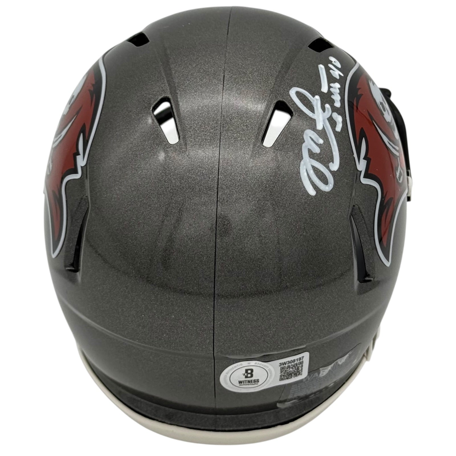 Mike Alstott Autographed Tampa Bay Buccaneers Mini Helmet - JSA