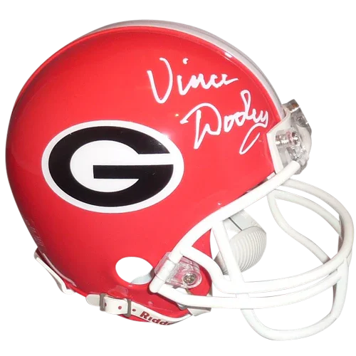 Vince Dooley Autographed Georgia Bulldogs Mini Helmet