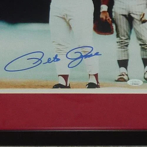 Pete Rose Autographed Cincinnati Reds (4192 Hit) Deluxe Framed 11x14 Photo - JSA