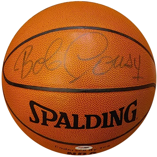 Bob Cousy Autographed NBA Basketball - PSADNA