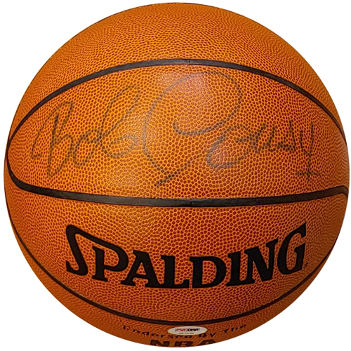 Bob Cousy Autographed NBA Basketball - PSADNA