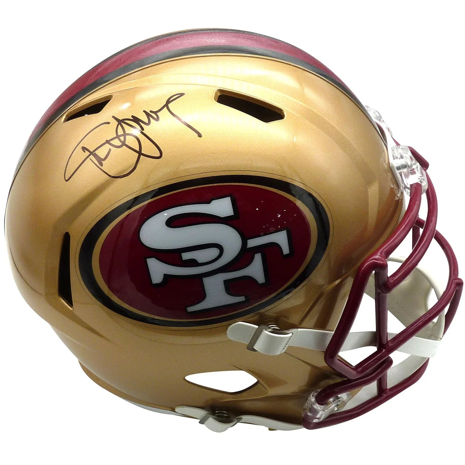 Steve Young Autographed San Francisco 49ers Deluxe Full-Size Replica Helmet - JSA