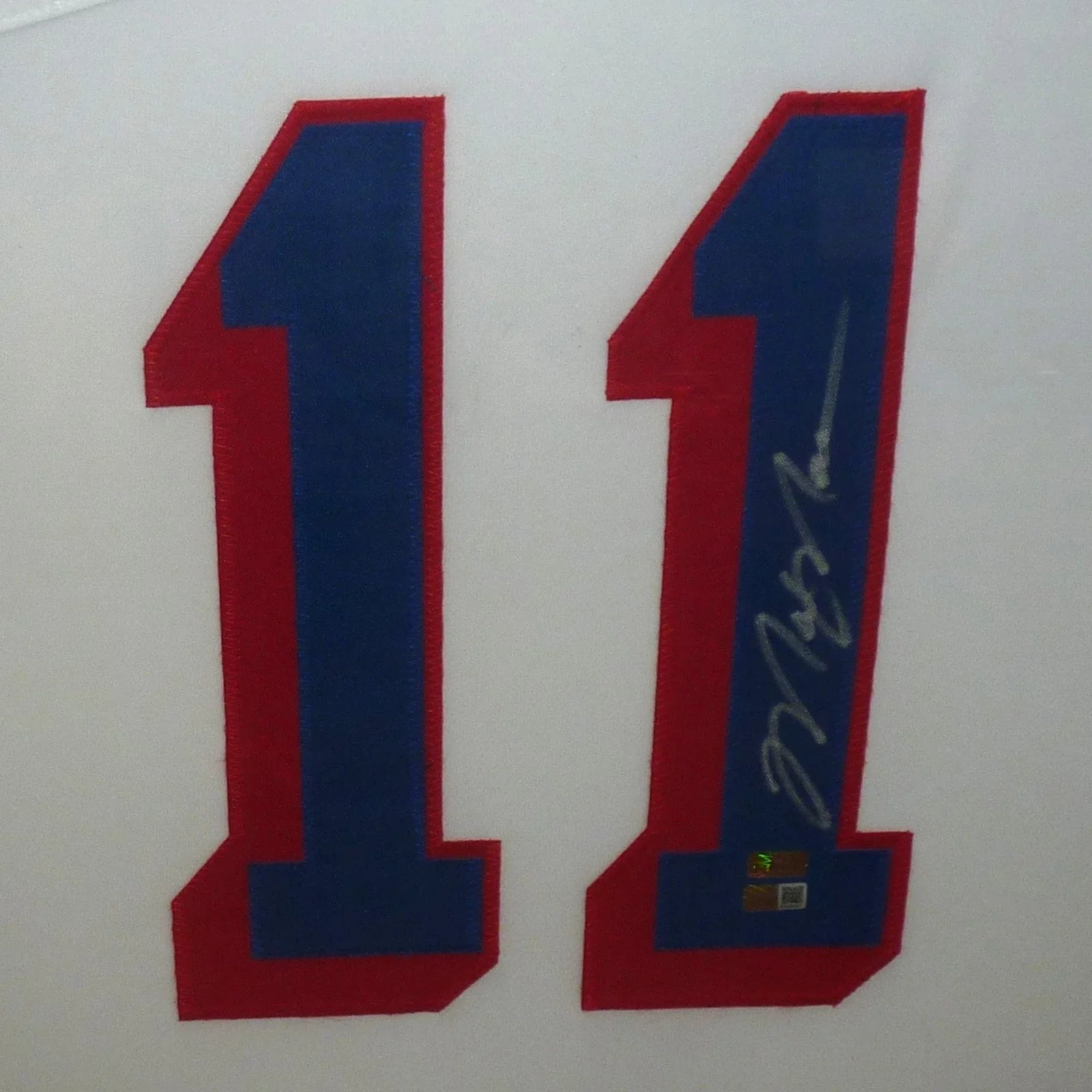 Mark Messier Autographed New York Rangers (White #11) Deluxe Framed Jersey - JSA