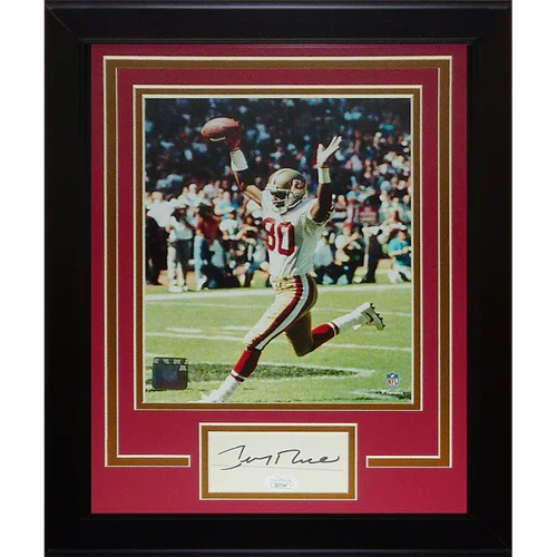 Jerry Rice Autographed San Francisco 49ers "Signature Series" Frame - JSA