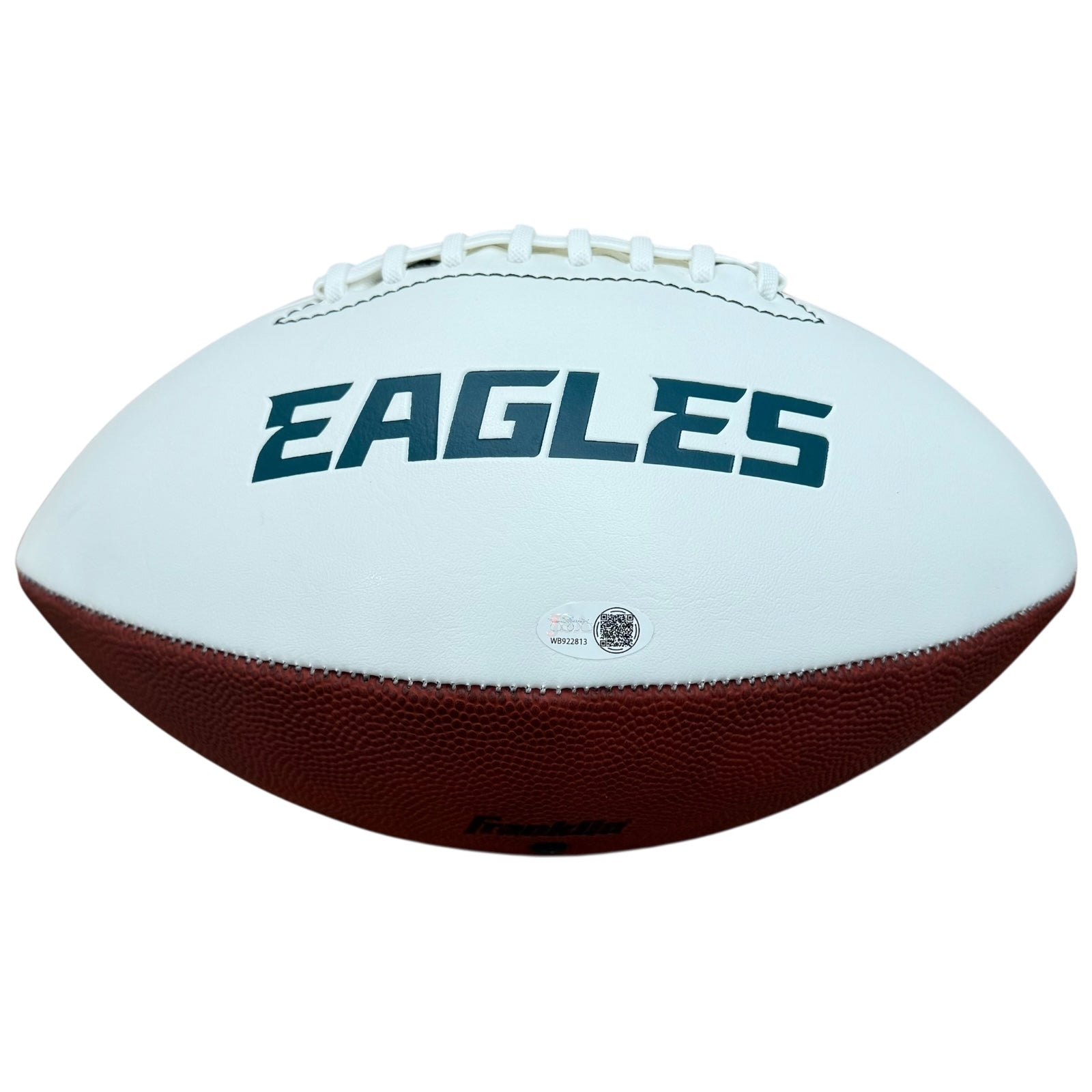 Vince Papale Autographed Philadelphia Eagles Logo Football w/ Invincible Inscription - JSA
