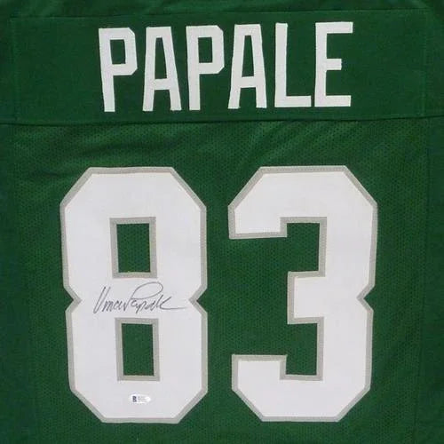 Vince Papale Autographed Philadelphia Eagles (Green #83) Custom Jersey - Beckett
