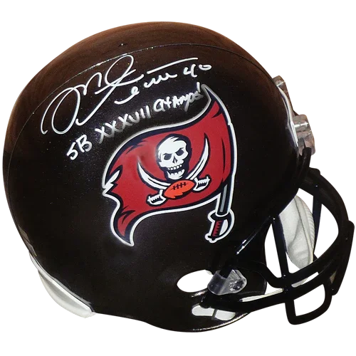 Mike Alstott Autographed Tampa Bay Buccaneers Deluxe Full Size Replica Helmet w/ "SB XXXVII Champs"