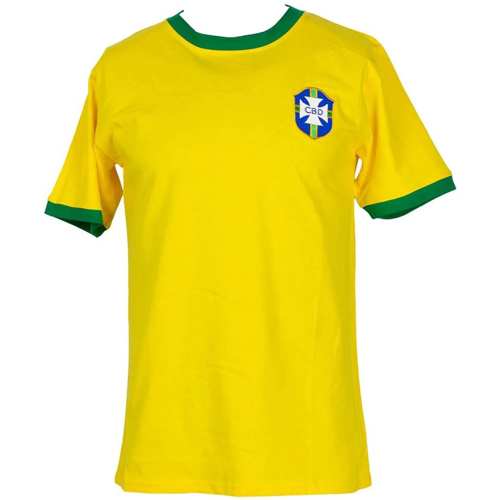 Pele Autographed Brazil (Yellow #10) Replica Soccer Jersey - Beckett