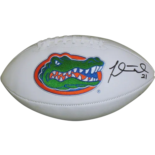 Fred Taylor Autographed Florida Gators Logo Football