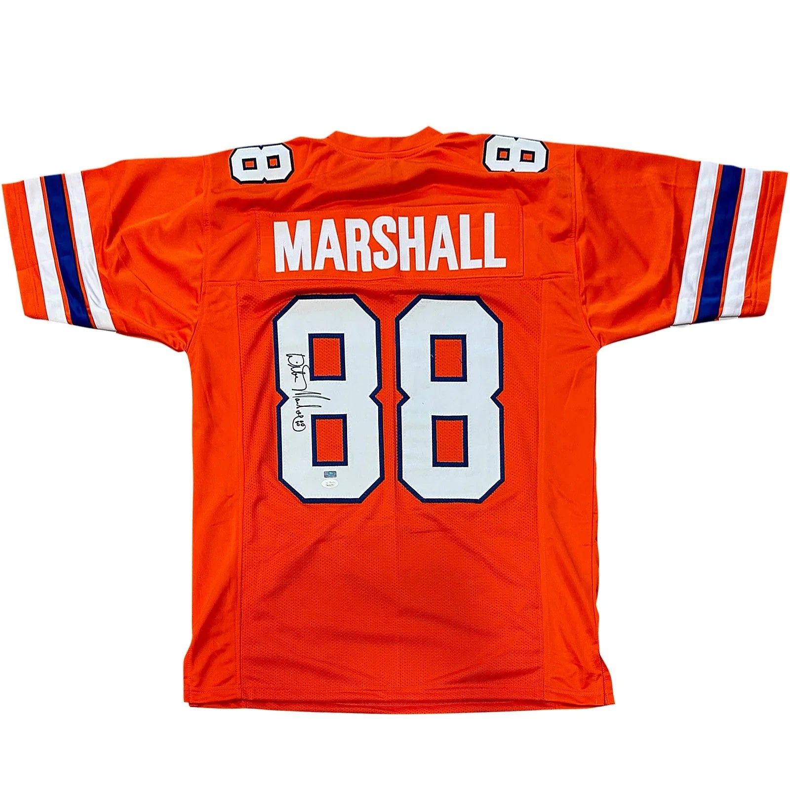 Wilber Marshall Autographed Florida Gators (Orange #88) Custom Jersey - JSA