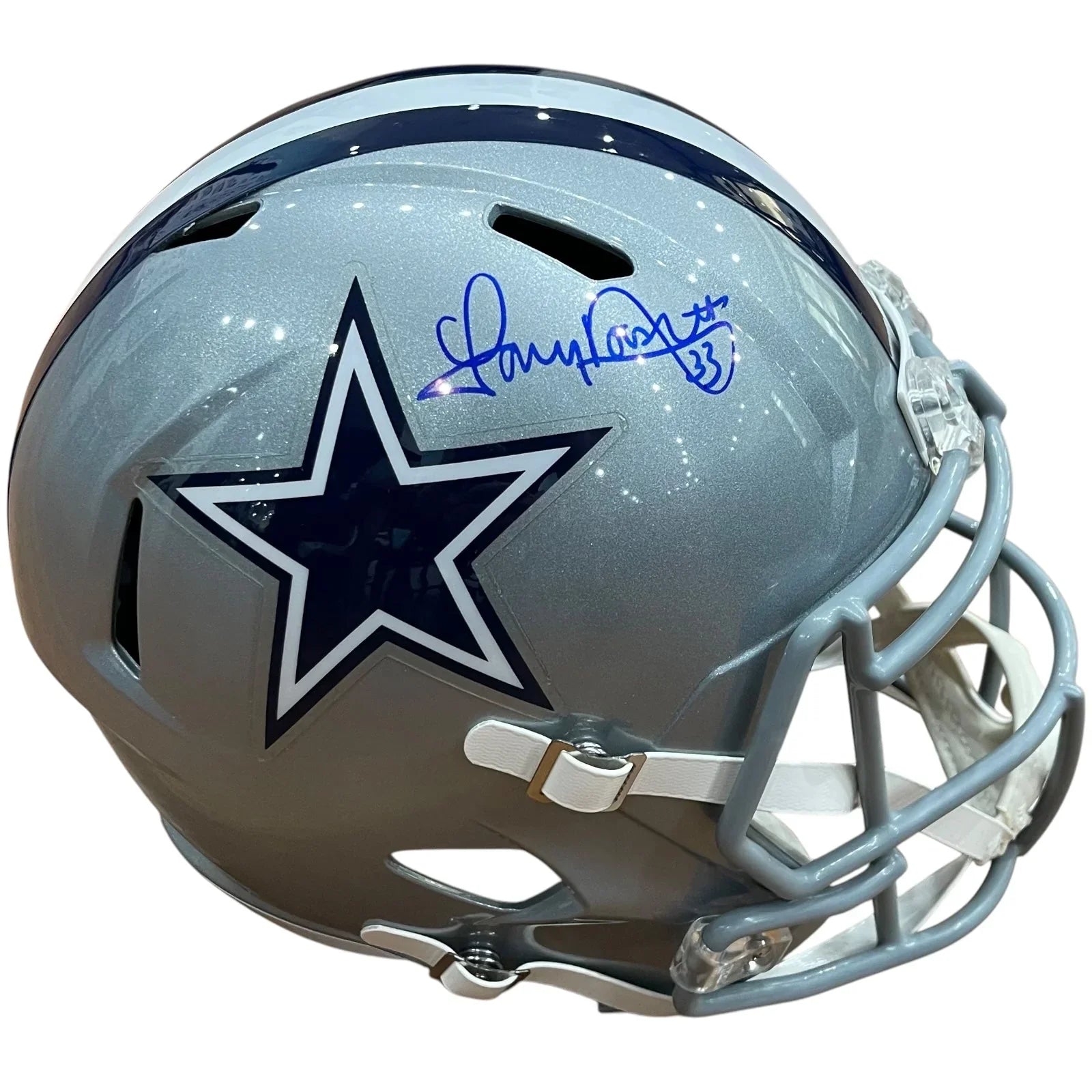 Tony Dorsett Autographed Dallas Cowboys Deluxe Full-Size Replica Helmet - Beckett