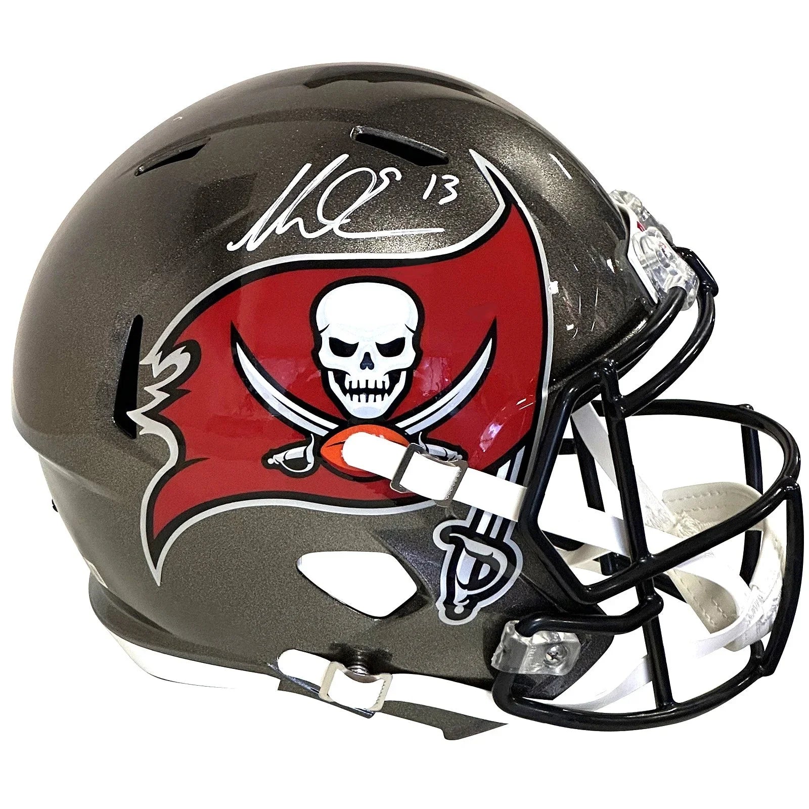 Mike Evans Autographed Tampa Bay Buccaneers Deluxe Full-Size Replica Helmet - Beckett