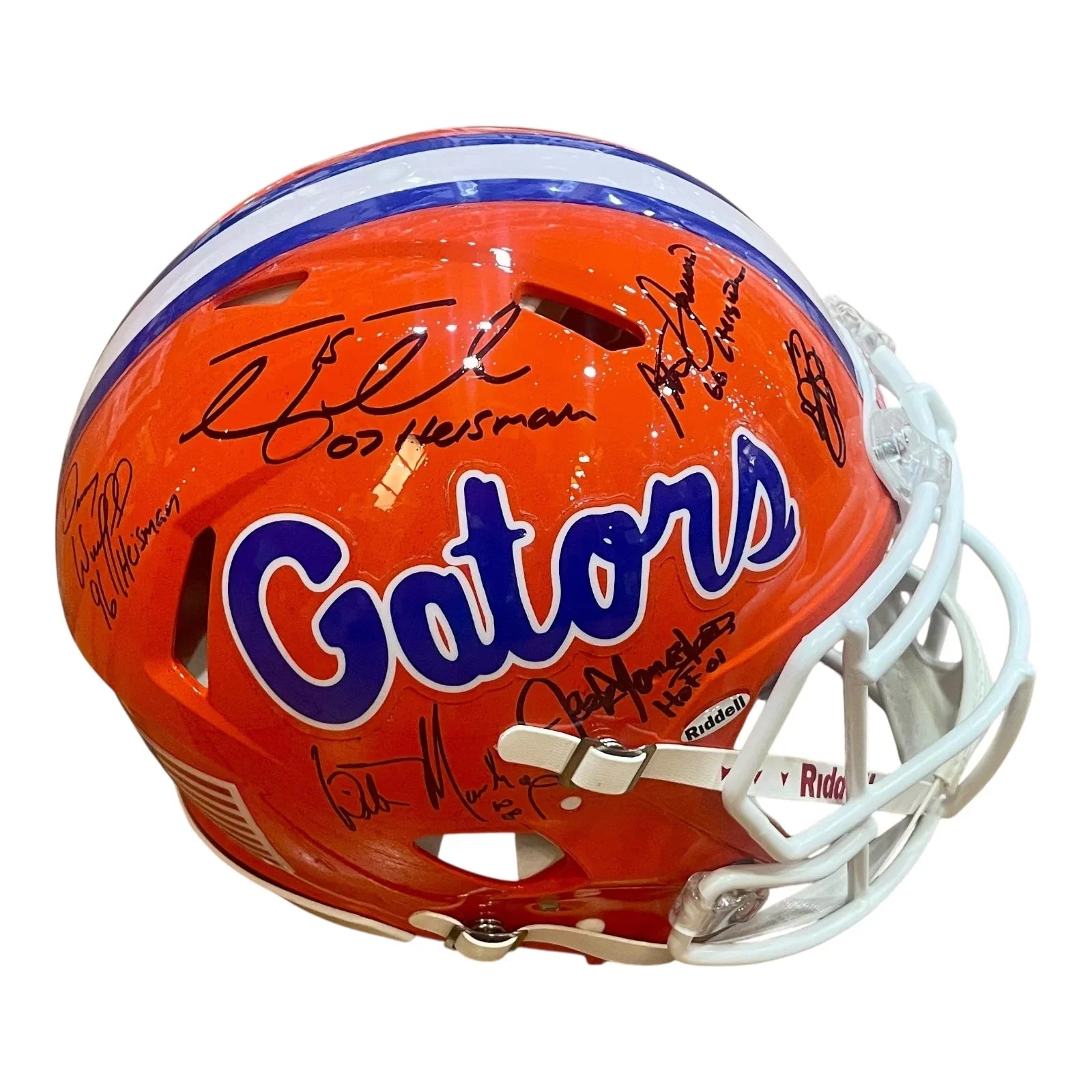 Florida Gators "Ring of Honor" Autographed Proline Helmet - Wilber Marshall, Emmitt Smith, Steve Spurrier, Tim Tebow, Danny Wuerffel, Jack Youngblood
