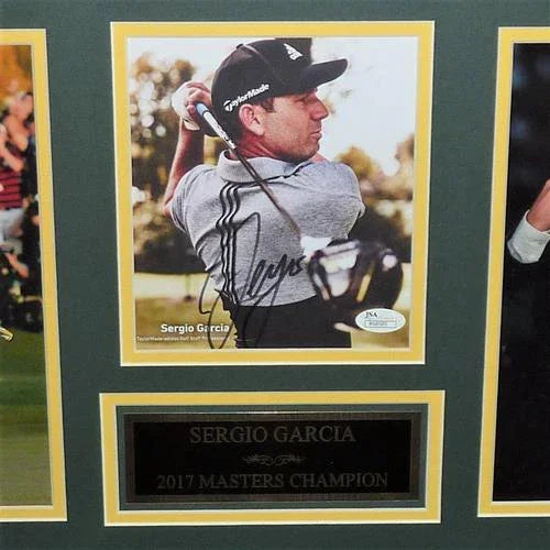 Sergio Garcia Autographed 2017 Masters Champion Tribute Collage - JSA