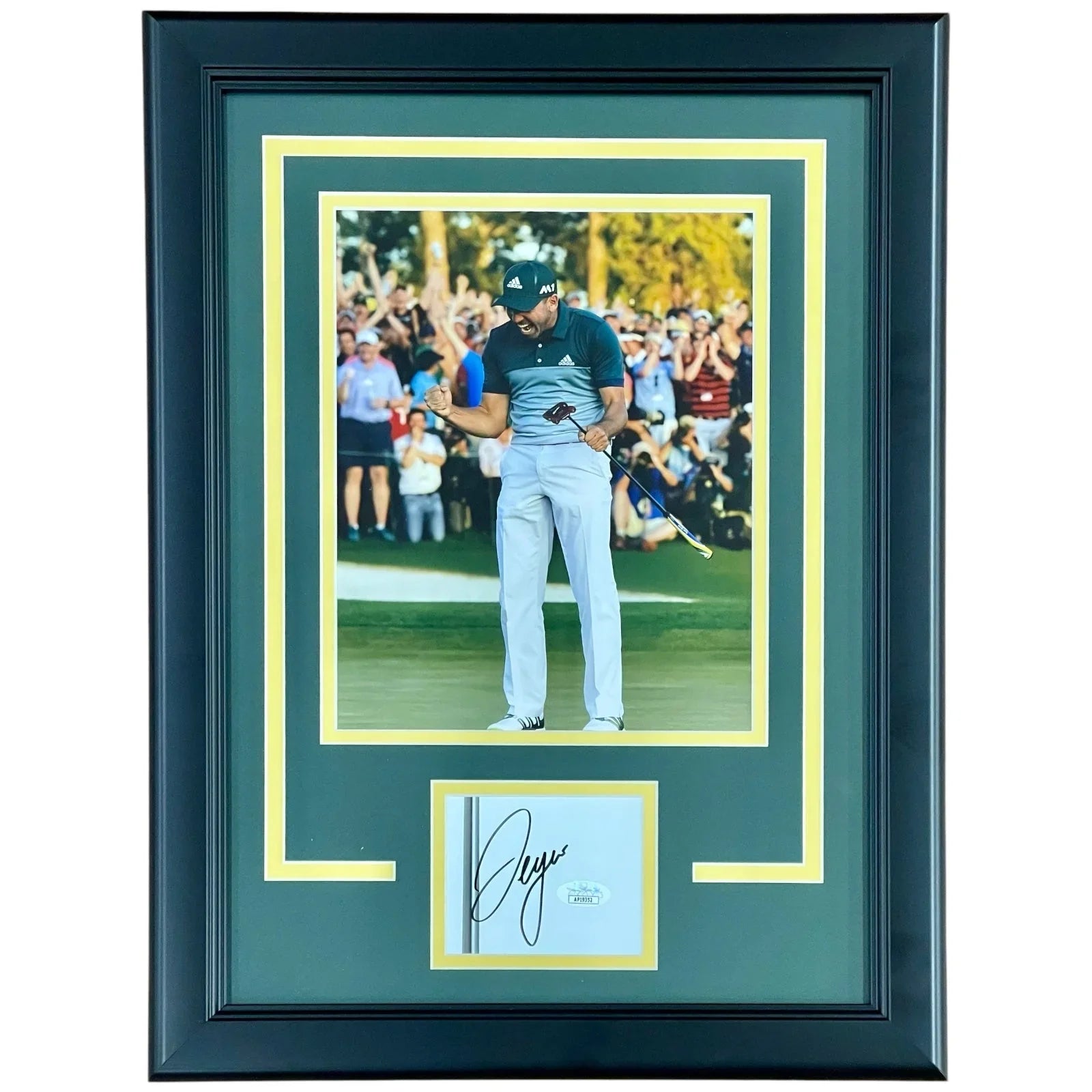Sergio Garcia Autographed Golf (Masters Celebration) "Signature Series" Frame